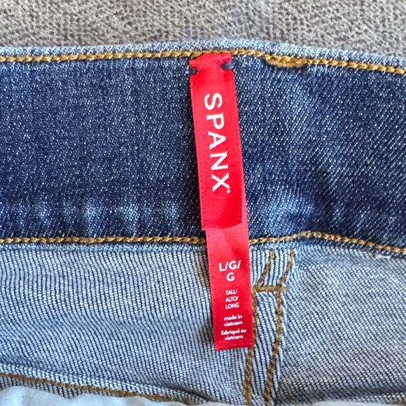 SPANX Dark Blue Flare Jeans - Picture 2 of 4